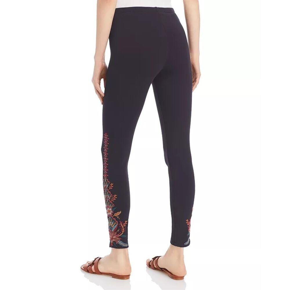 Johnny Was Aivita Embroidered Leggings Ankle Pants - Picture 2 of 8
